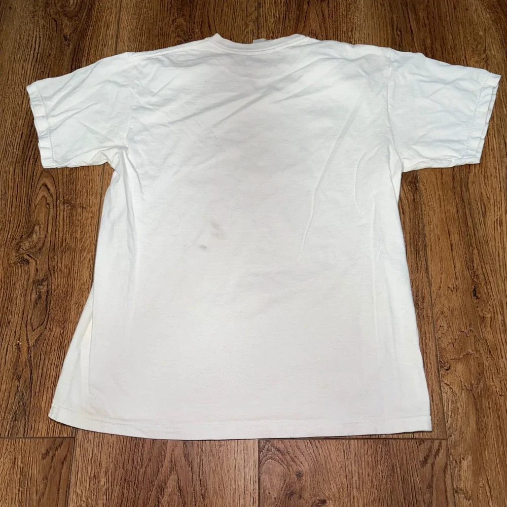 90s Nike center Swoosh Graphic T-Shirt White youth Large Made in USA vtg Tee